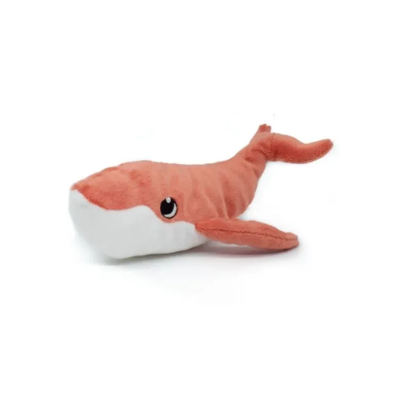 Peluche baleine géante et son bébé Gravillou terracotta