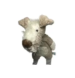 Peluche bio chien beige