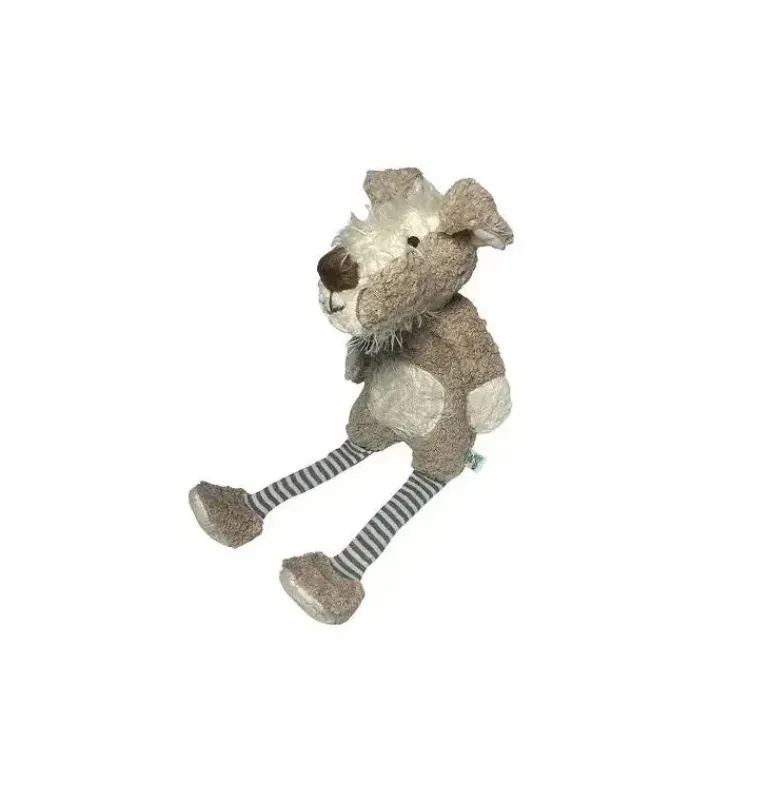 Peluche bio chien beige