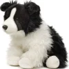 Peluche Border Collie assis - 26 cm