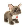 Peluche bouledogue français gris - 30 cm