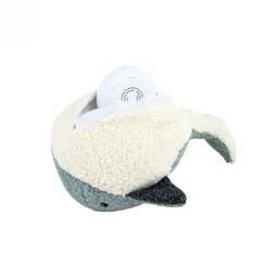 Peluche bruit blanc baleine Moby vert d'eau rechargeable