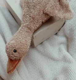 Peluche bruit blanc Liva l’oie marron rechargeable