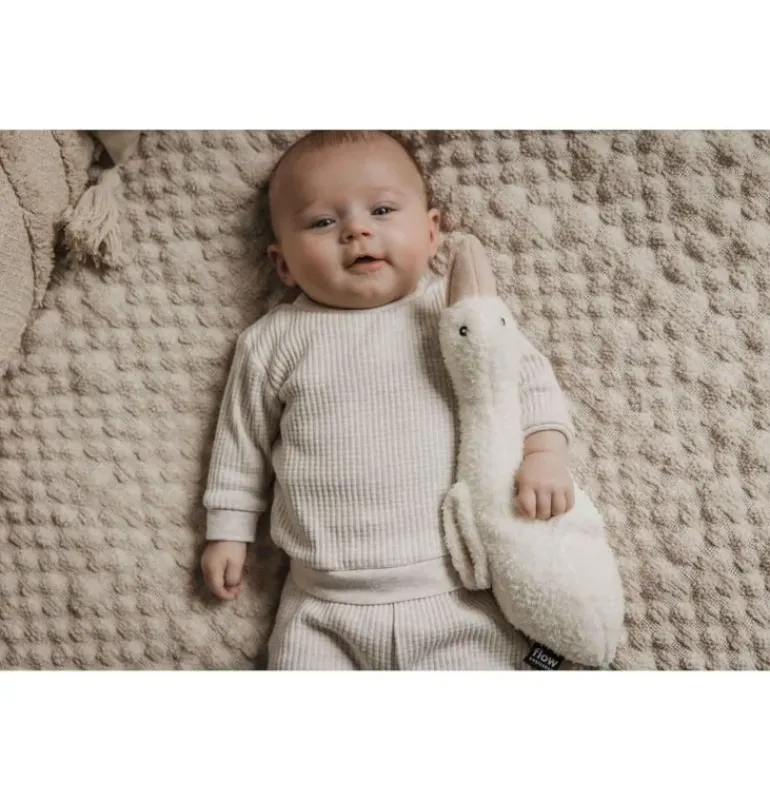 Peluche bruit blanc Liva l’oie beige rechargeable