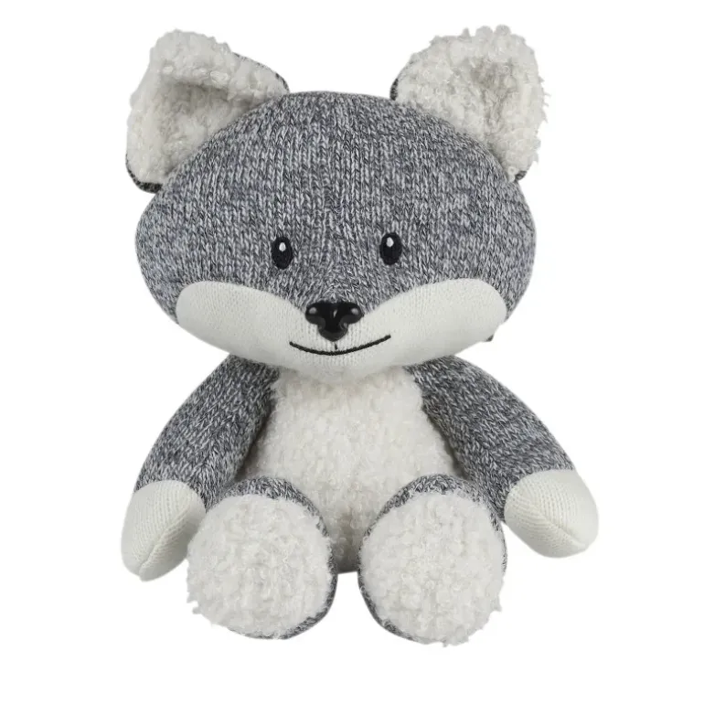 Peluche bruit blanc Renard Robin Gris