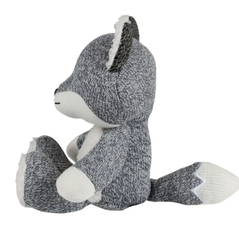 Peluche bruit blanc Renard Robin Gris