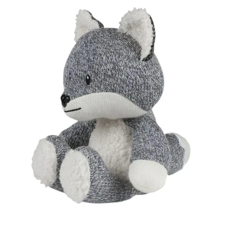 Peluche bruit blanc Renard Robin Gris