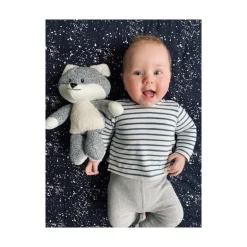 Peluche bruit blanc Renard Robin Gris