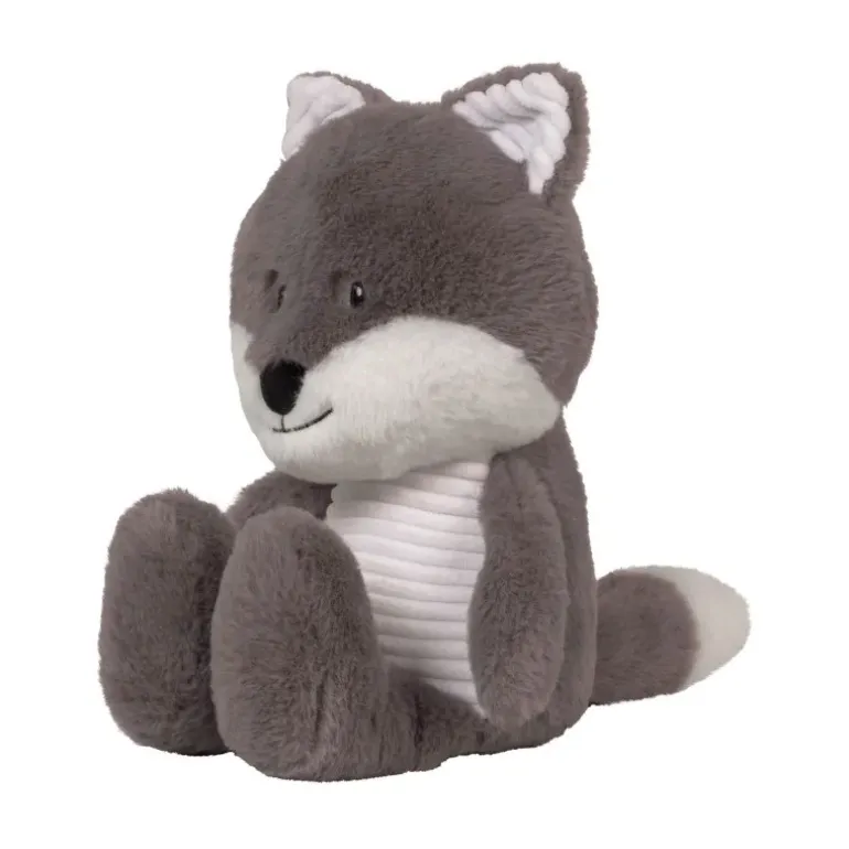 Peluche bruit blanc Renard Robin gris doux