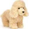 Peluche caniche abricot - 30 cm