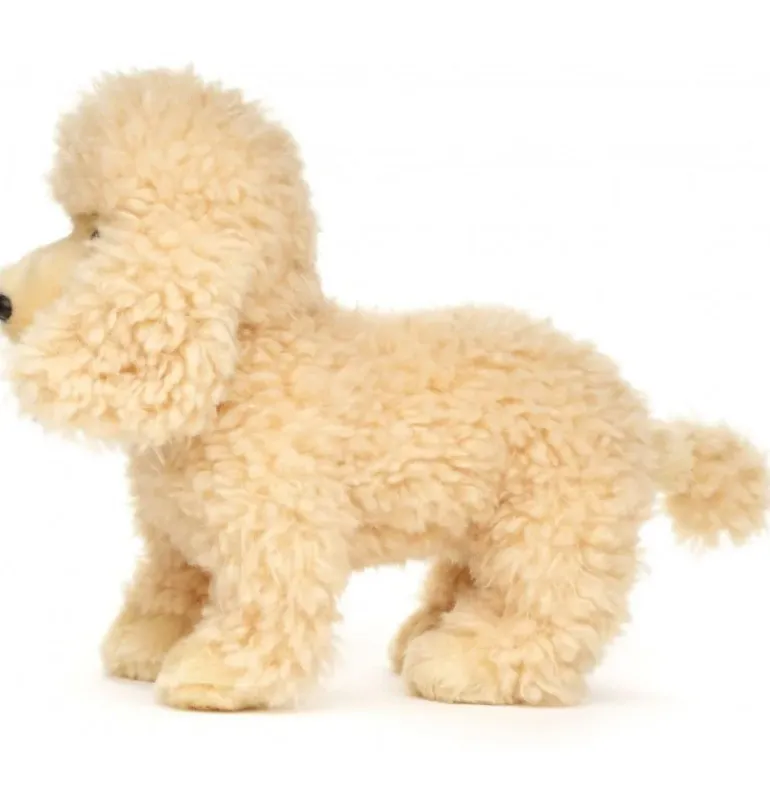 Peluche caniche abricot - 30 cm