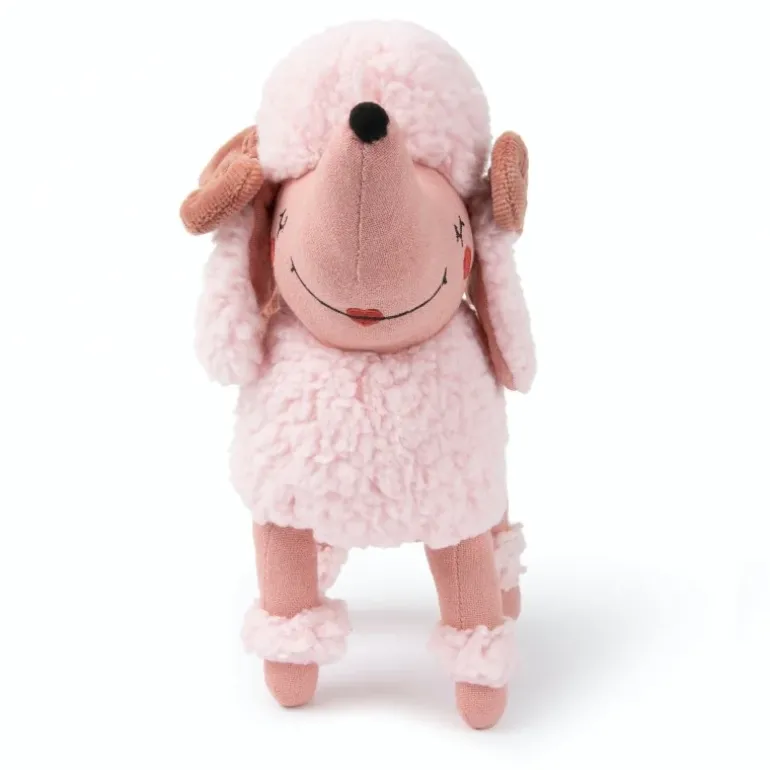 Peluche caniche rose Patricia