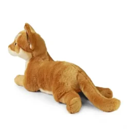 Peluche chat abyssin - 30 cm