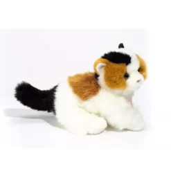 Peluche chat calico - 24 cm