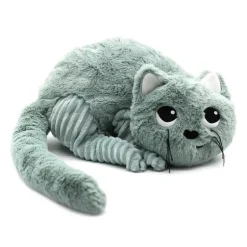 Peluche chat Miaou maman et son bébé vert menthe