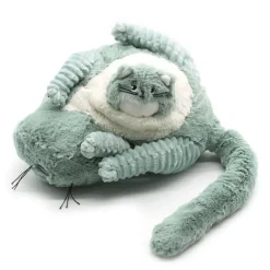 Peluche chat Miaou maman et son bébé vert menthe