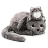 Peluche chat Miaou maman et son bébé gris
