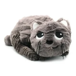 Peluche chat Miaou maman et son bébé gris