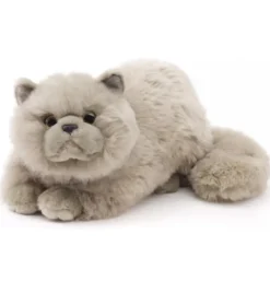 Peluche chat persan gris - 31 cm