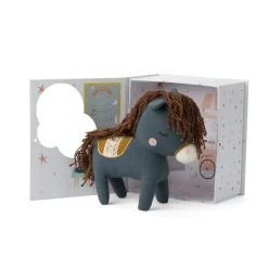 Peluche Cheval dans boîte cadeau