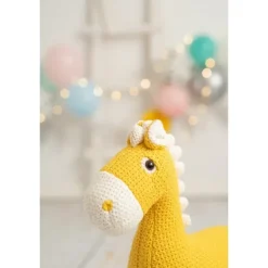 Peluche cheval en crochet MINI