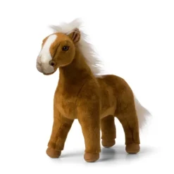 Peluche Cheval sauvage marron - 29 cm