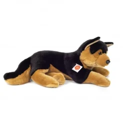 Peluche chien berger allemand couché - 45 cm