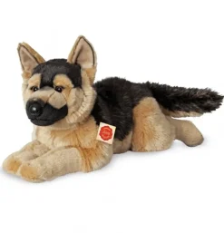Peluche chien berger allemand couché - 60 cm