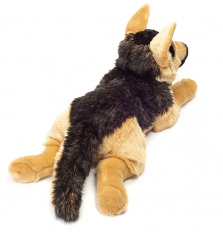 Peluche chien berger allemand couché - 60 cm