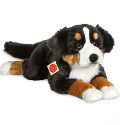 Peluche chien bouvier bernois couché - 60 cm