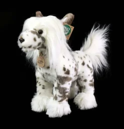 Peluche chien chinois à crête - 25 cm