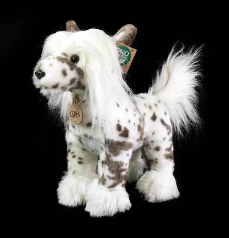 Peluche chien chinois à crête - 25 cm