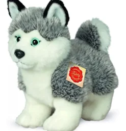 Peluche chien Husky debout - 23 cm