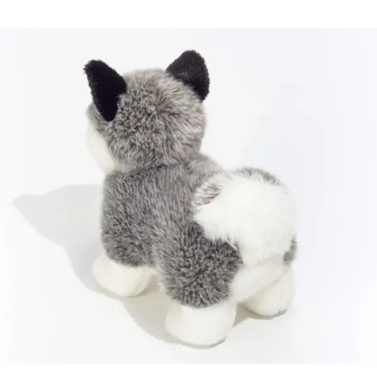 Peluche chien Husky debout - 23 cm