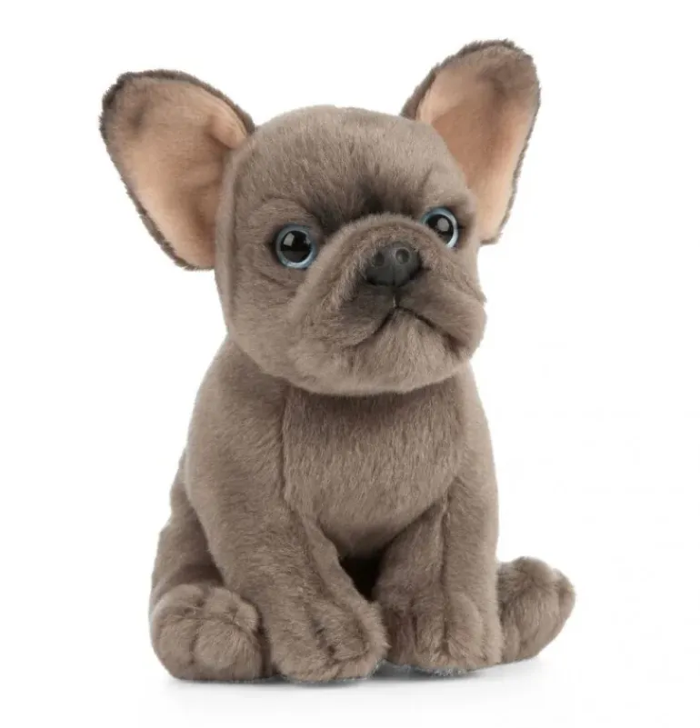 Peluche chiot bouledogue français - 19 cm