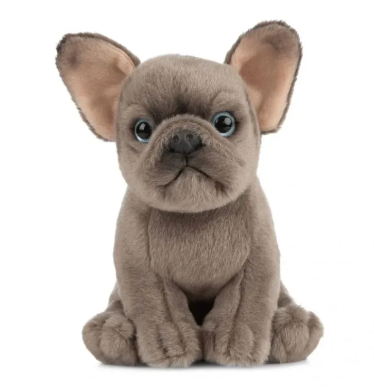 Peluche chiot bouledogue français - 19 cm