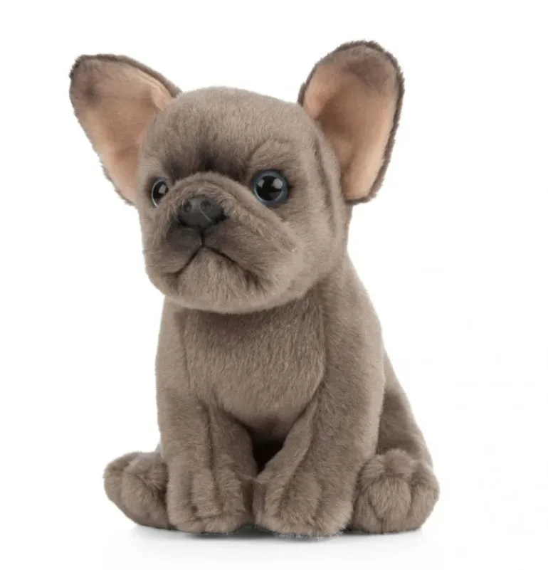 Peluche chiot bouledogue français - 19 cm