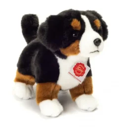 Peluche chiot Bouvier Bernois debout - 23 cm
