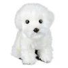 Peluche chiot maltais - 24 cm