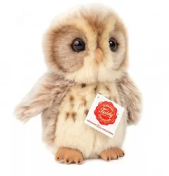 Peluche chouette brun clair - 16 cm
