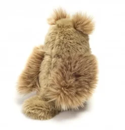 Peluche chouette gris-marron - 17 cm