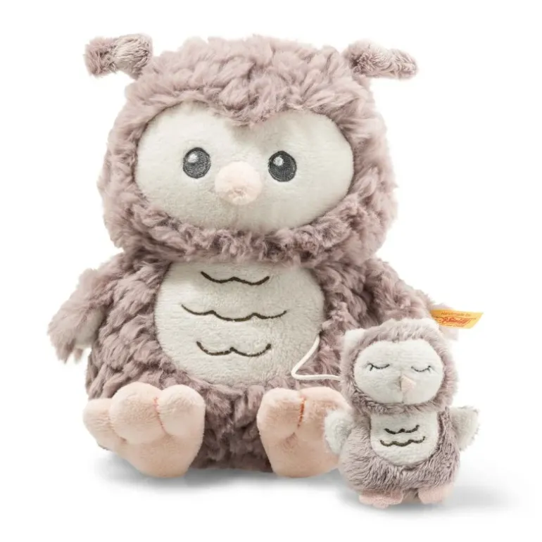 Peluche chouette Ollie avec boîte à musique - 21 cm