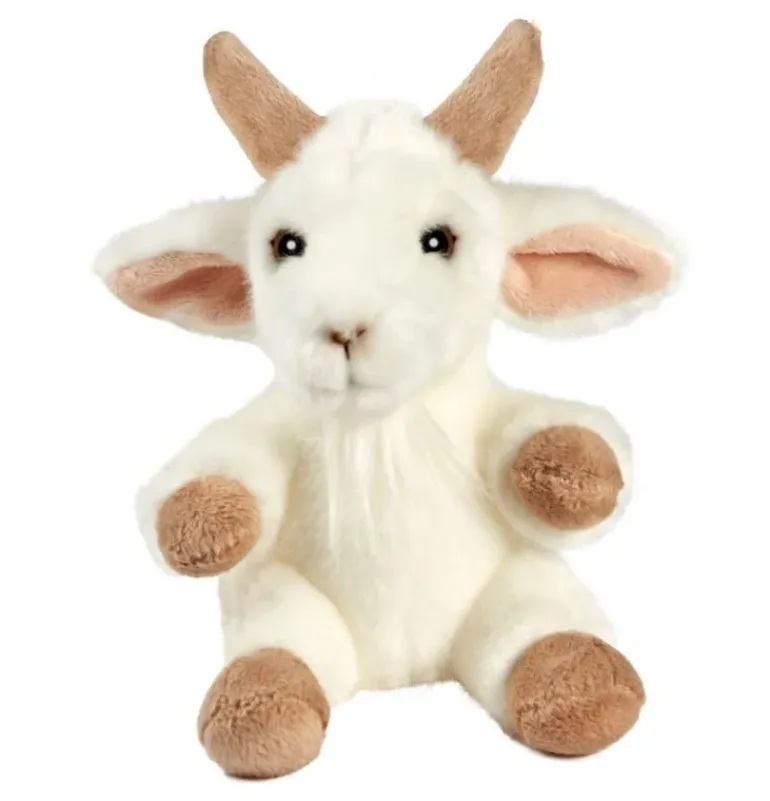 Peluche chèvre - 17 cm