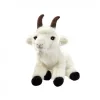 Peluche chèvre blanche - 26 cm