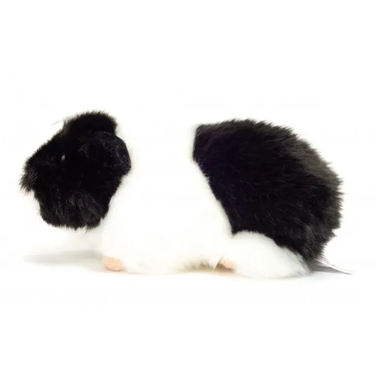 Peluche cochon d'Inde noir et blanc - 20 cm