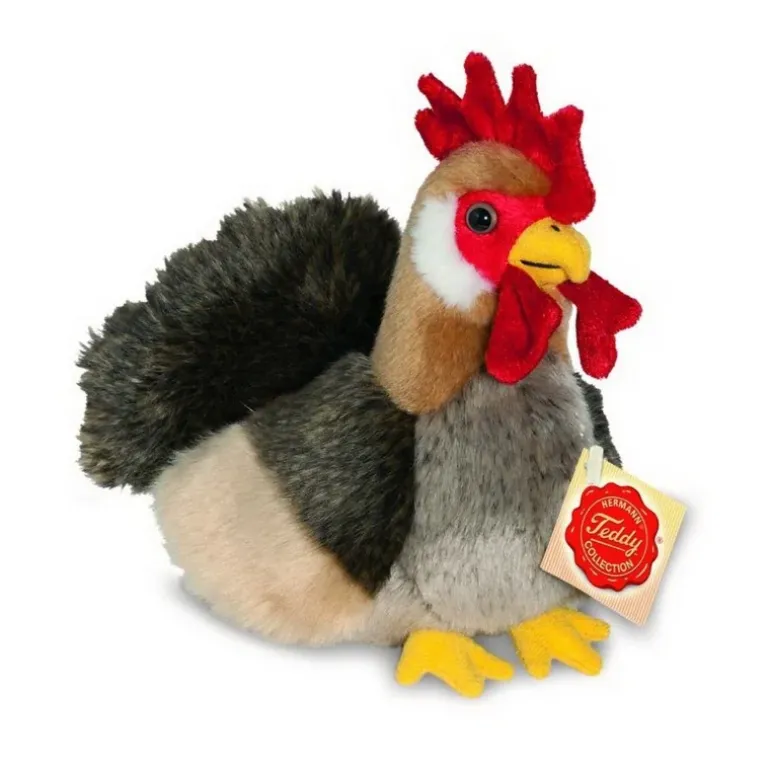 Peluche coq - 17 cm
