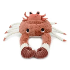 Peluche crabe maman et son bébé Cassecou terracotta