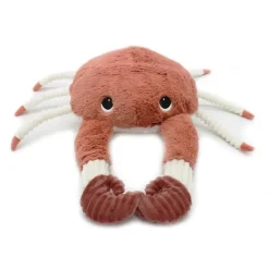 Peluche crabe maman et son bébé Cassecou terracotta