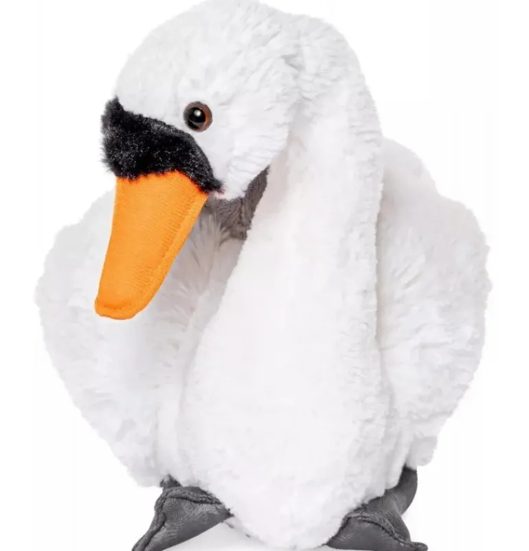 Peluche cygne avec bébés - 24 cm