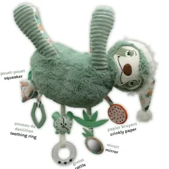 Peluche d'activité bébé Chillos Le Paresseux